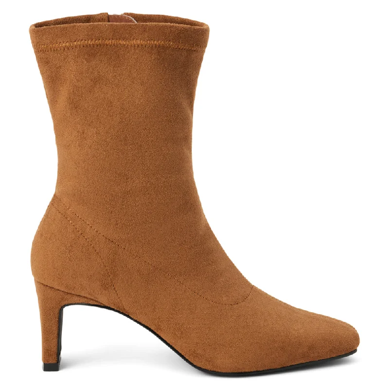 women shoes with intricate designs and details-Loren Square Toe Zippered Boots