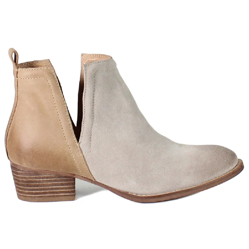 women shoes for summer fashion fun-Stop By Round Toe Pull On Booties