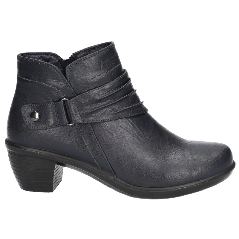 women shoes for long-lasting daily wear-Damita Zippered Round Toe Booties