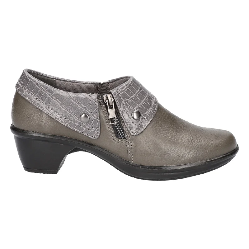 women shoes for relaxed, stylish outfits-Darcy Studded Croc Print Zippered Booties