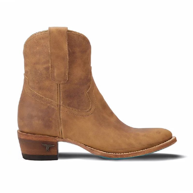 women shoes with comfortable, cushioned soles-Plain Jane Round Toe Zippered Cowboy Booties