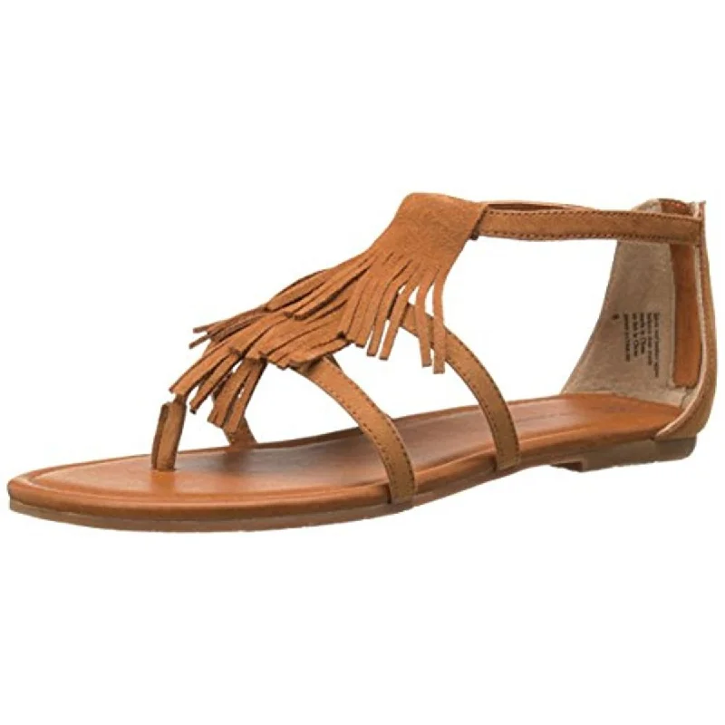 women shoes for vacation and travel wear-BC Footwear Womens Maltese II Suede Fringe Gladiator Sandals