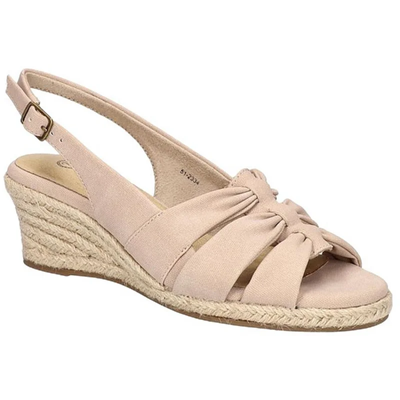 women shoes for stylish business dinners-Bella Vita Womens CHEERFUL Espadrille Wedge Sandals