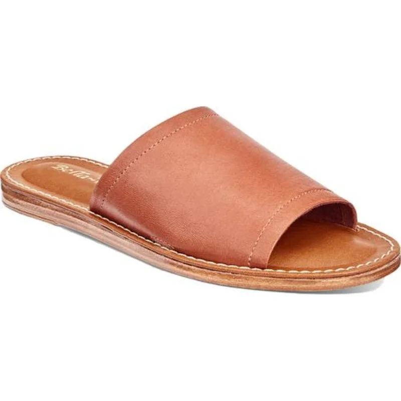 women shoes with chic, simple designs-Bella Vita Womens Ros-Italy Leather Flat Slide Sandals