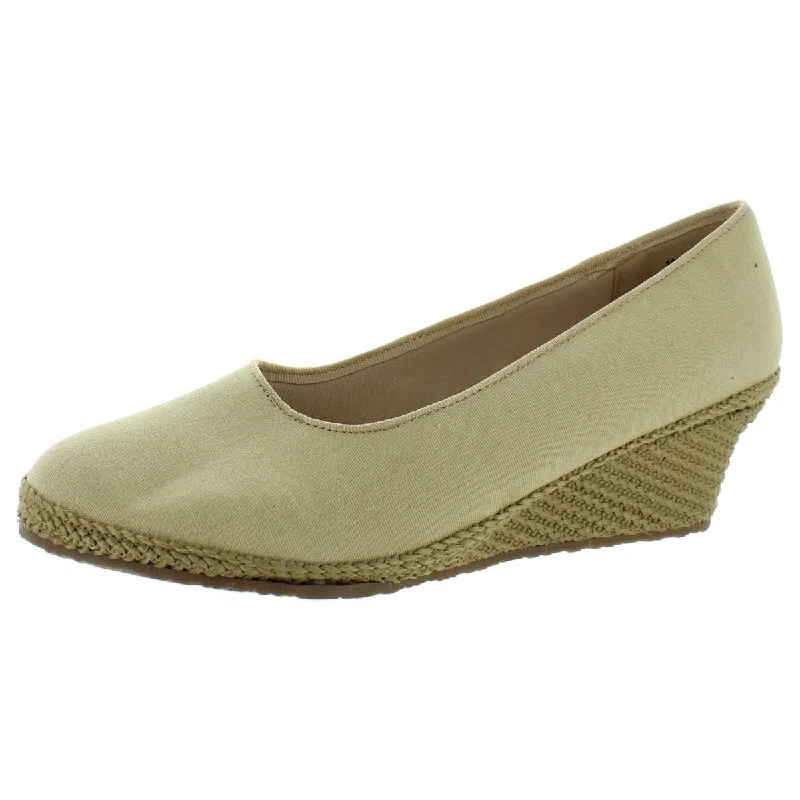 women shoes for formal office dinners-Beacon Womens Newport Canvas Slip On Espadrilles