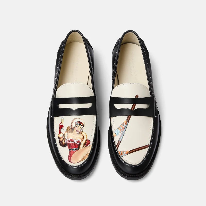 women shoes for everyday comfort and support-Wilde Hand-Painted Après-Ski Penny Loafer - Women's