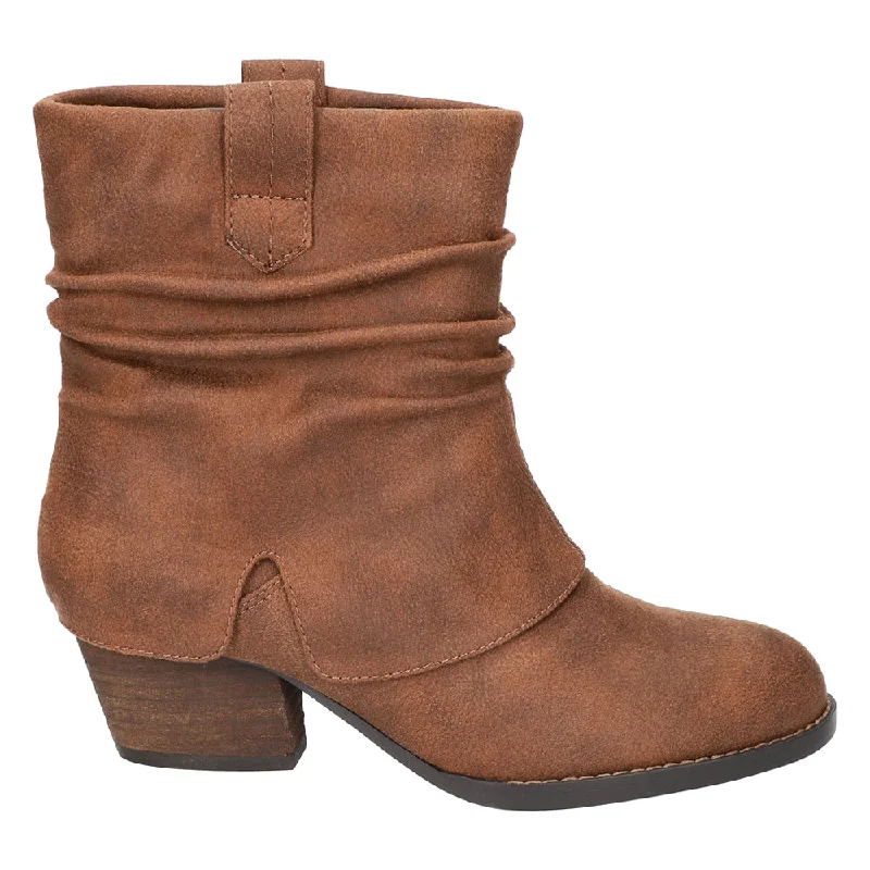 women shoes for chic holiday parties-Twyla Round Toe Pull On Booties