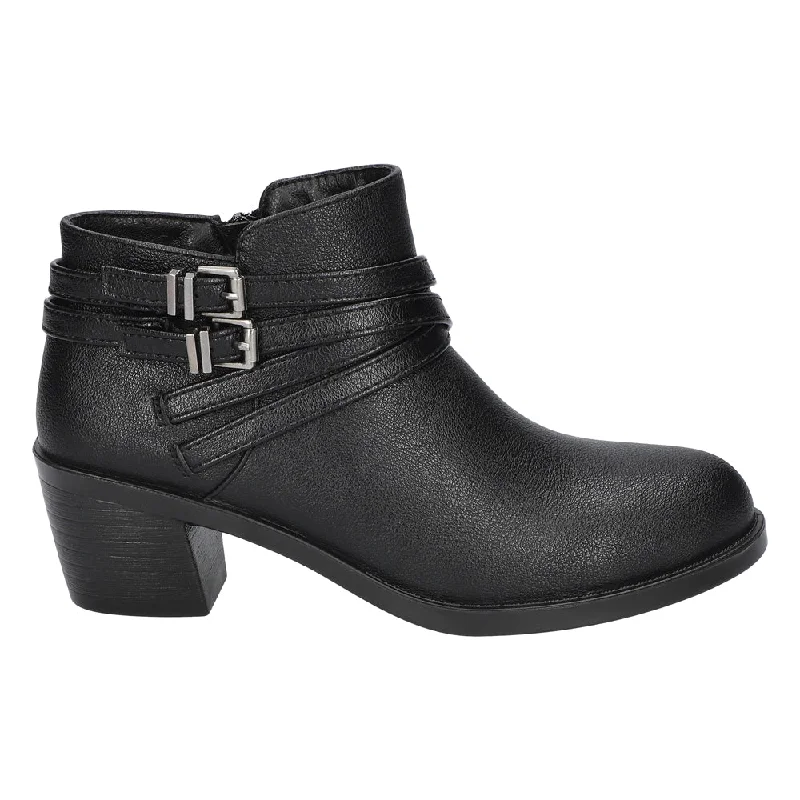 women shoes for formal office settings-Kory Zippered Round Toe Boots