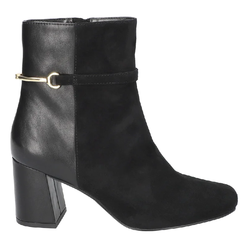 women shoes with soft, breathable fabrics-Quincy Square Toe Zippered Booties