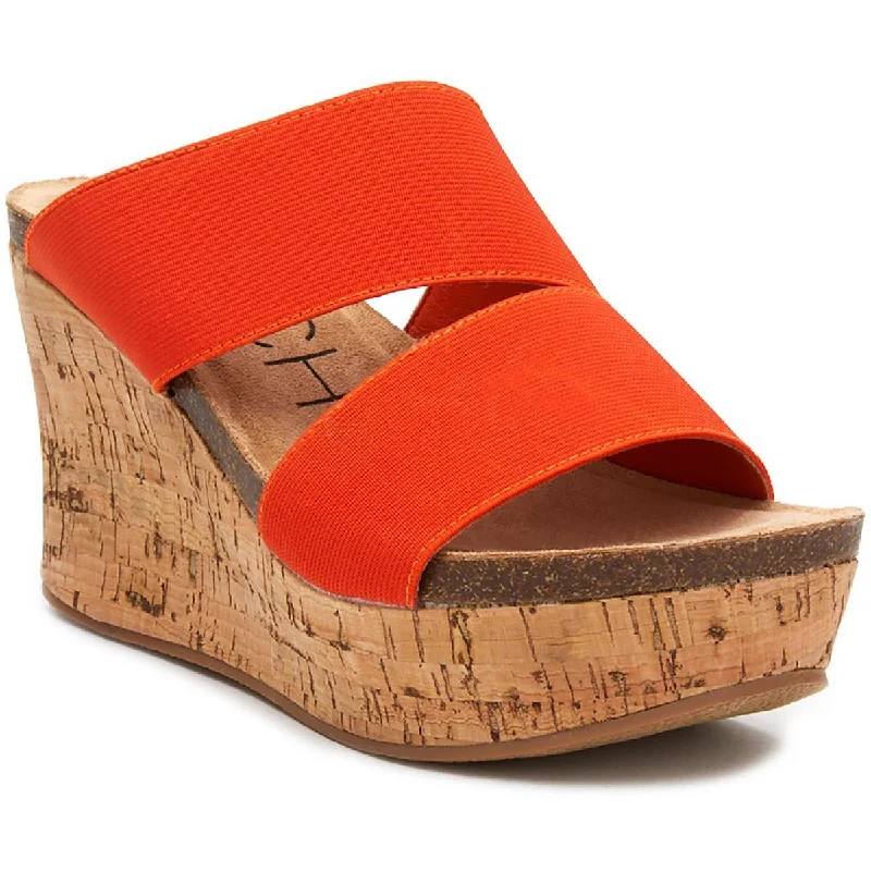 women shoes for trendy athletic casual wear-Beach by Matisse Womens Cork Wedge Sandals