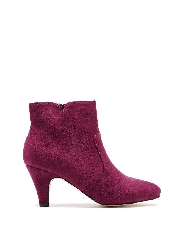 women shoes with cozy faux fur lining-Court Ankle Boot Raspberry