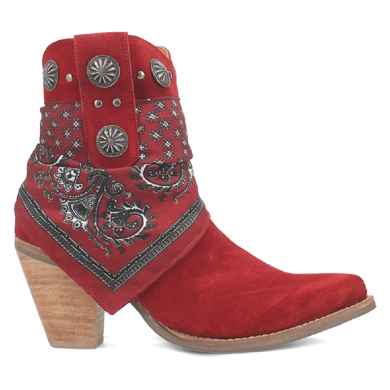 women shoes with chic, simple designs-Bandida Round Toe Cowboy Booties