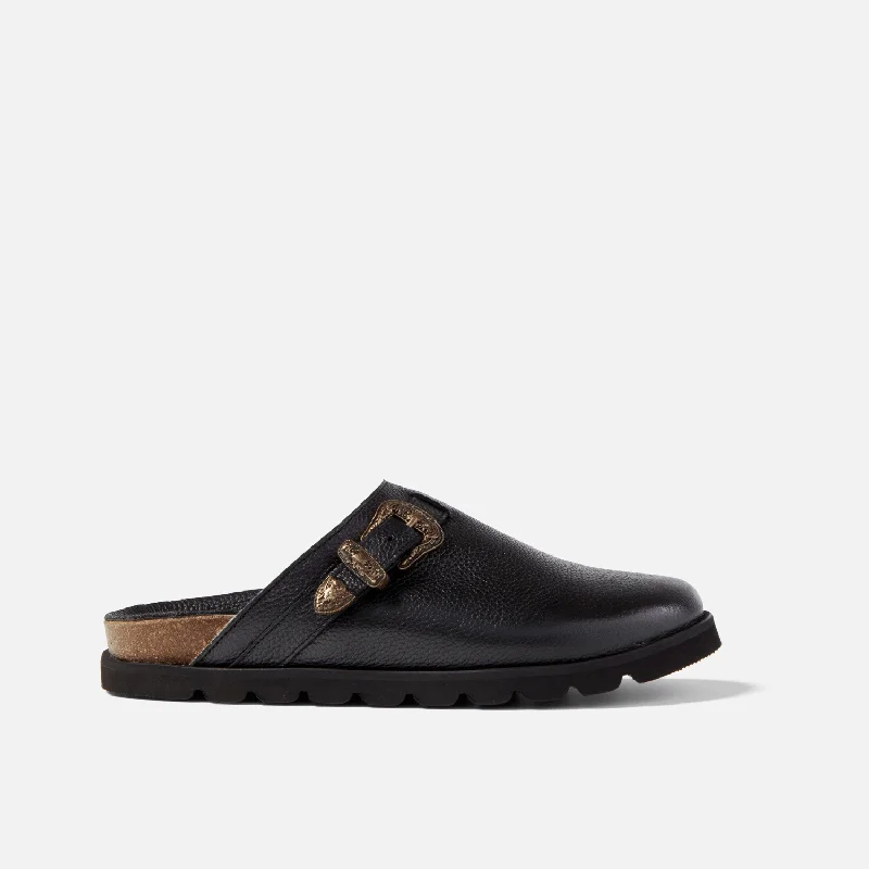 women shoes for summer fashion fun-Winston Black Pebble Mule - Women's