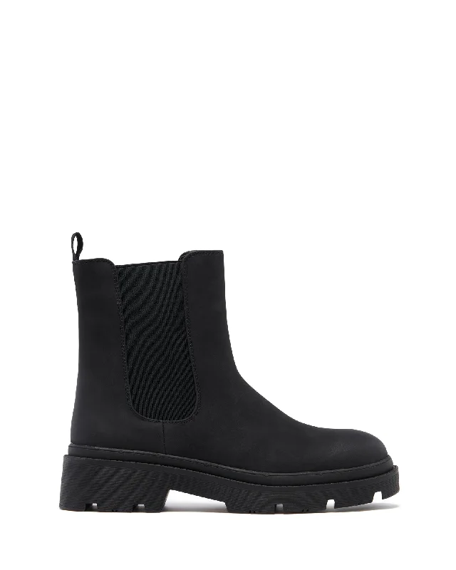 women shoes for chic city street wear-Threadbo Boot Black Nubuck