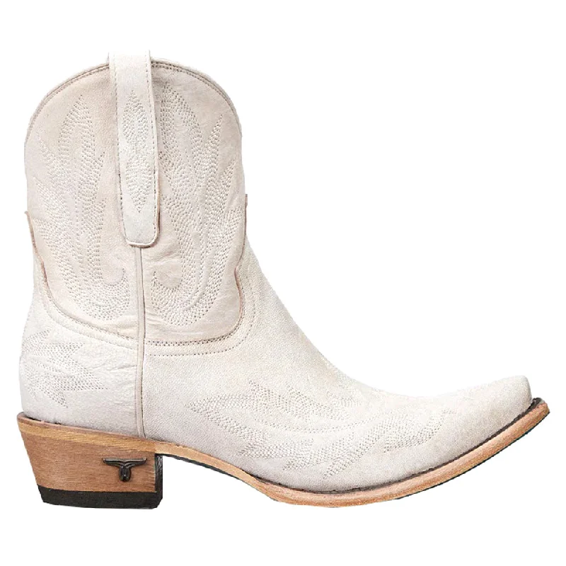 women shoes with comfortable, cushioned soles-Lexington Embroidered Snip Toe Cowboy Booties