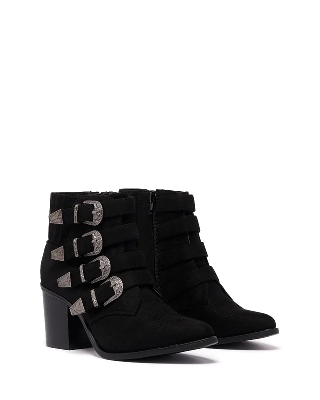 women shoes for spring and fall weather-Bexar Black Suede *FINAL SALE*