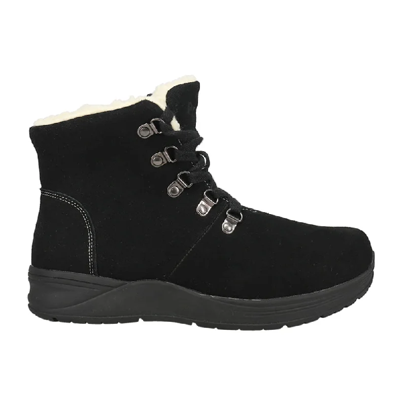 women shoes with flexible, comfortable soles-Demi Round Toe Zippered Snow Boots