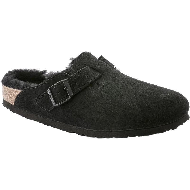 women shoes with comfy memory foam padding-Women's Boston Clog Shearling