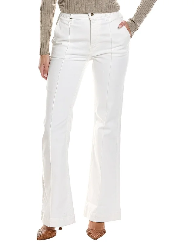 women’s business casual tops-Hugo Boss High-Rise Flare Jean