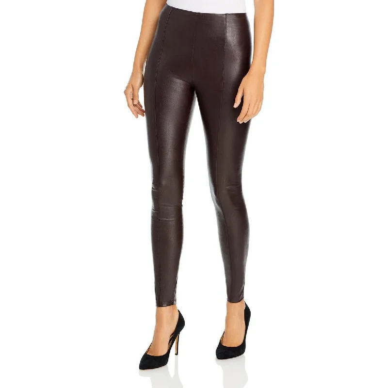 women’s formal holiday wear-Lysse Womens Faux Leather High Waist Leggings