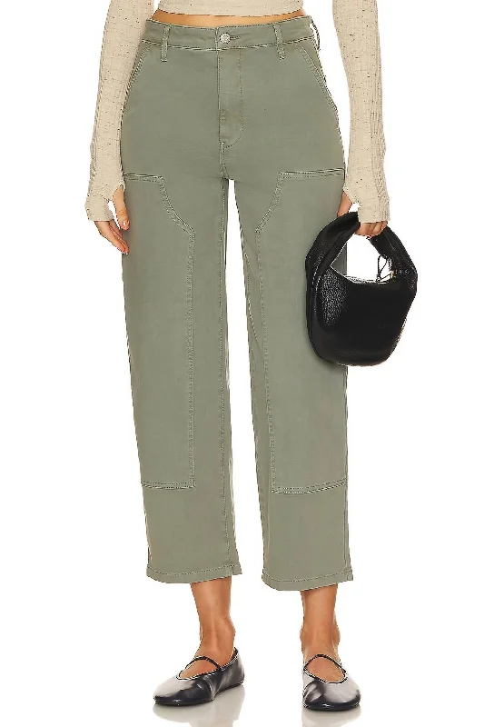 women’s trendy casual tops-Ashton Straight Leg Utility Pants In Wild Fern