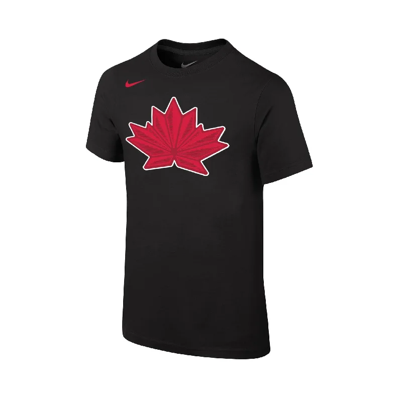 women’s chic pleated skirts-Team Canada Olympic Nike Core Cotton Youth Shirt