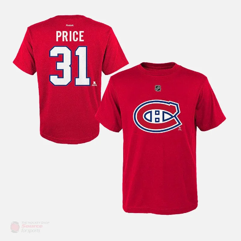 women’s stylish party dresses-Montreal Canadiens Outer Stuff Name & Number Youth Shirt - Carey Price