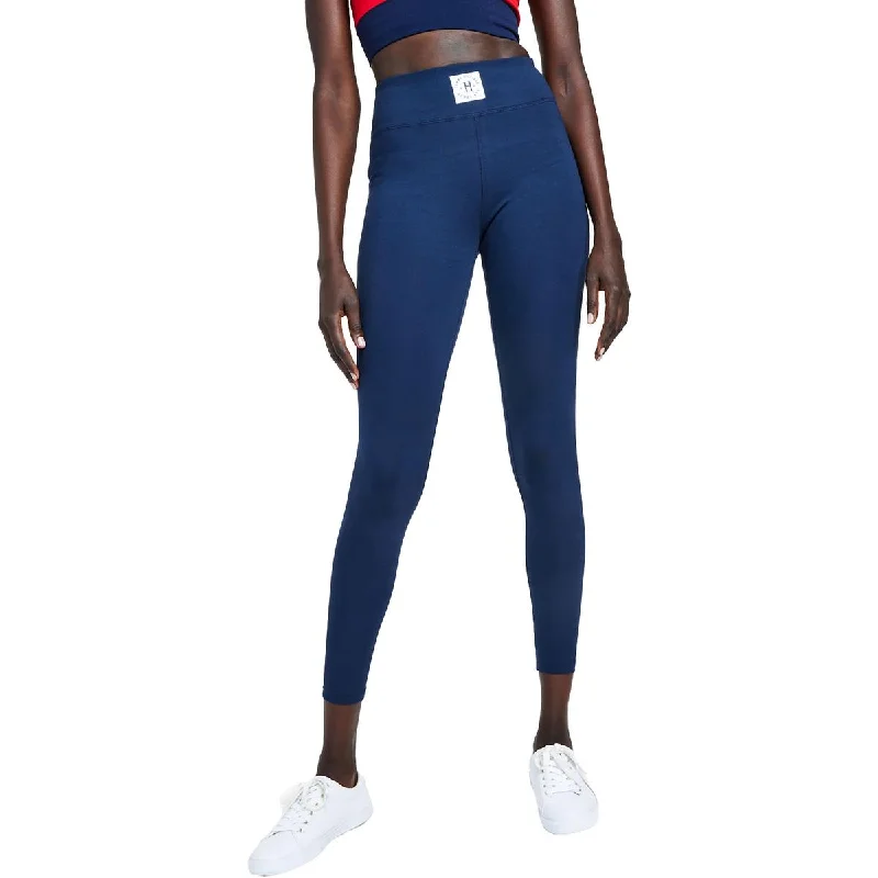 women’s business casual cardigans-Tommy Hilfiger Sport Womens Logo Jersey Leggings