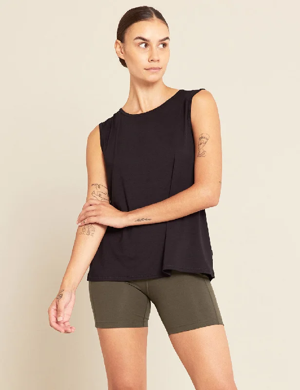 women’s casual fall sweaters-Women's Active Muscle Tank Top - Black