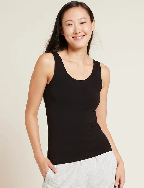 women’s business casual outerwear-Tank Top - Black