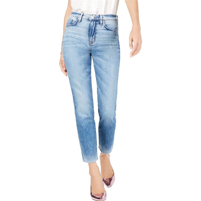 women’s casual formal outfits-Hudson Womens Zoeey Straight Leg Cropped Jeans