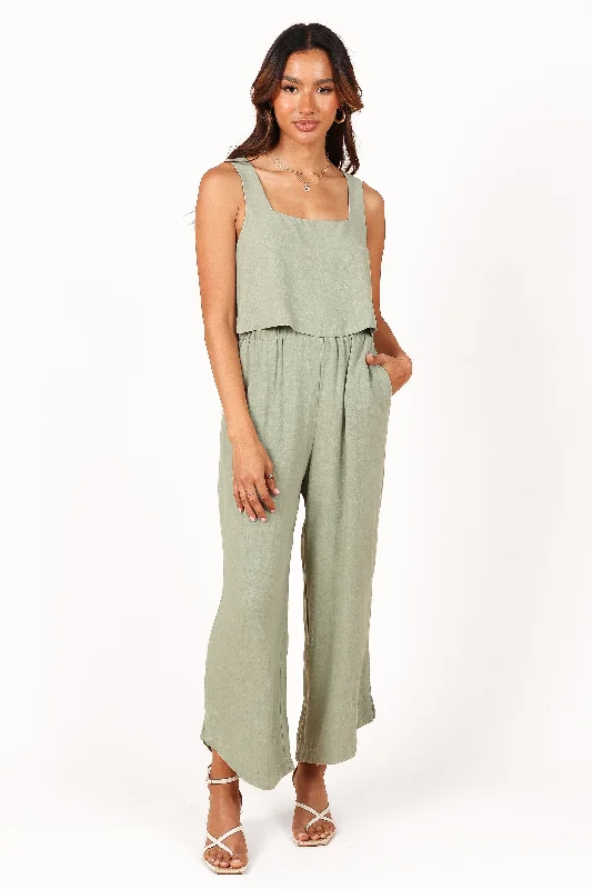 women’s chic formal cardigans-Eleanor High Waisted Pants - Green