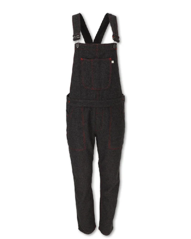 women’s trendy holiday sweaters for work-WOOL BLEND OVERALLS