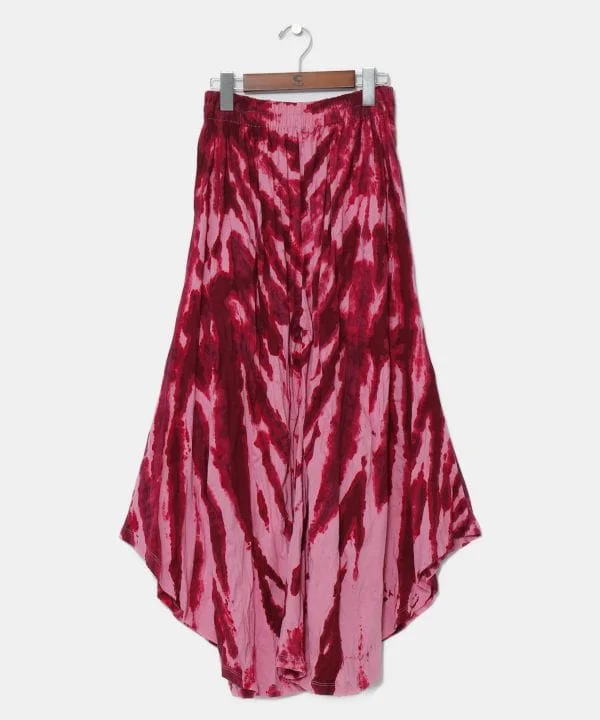 women’s comfortable work skirts-Tie Dye Wide Leg Pants