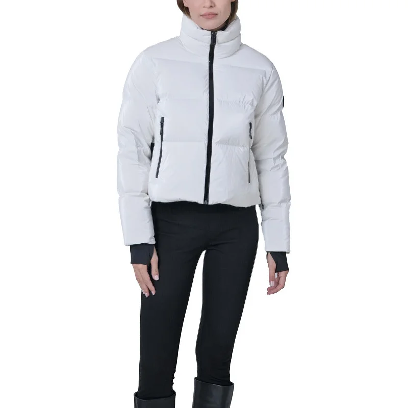 women’s trendy sweater jackets-The Recycled Planet Womens Insulated Water Resistant Puffer Jacket