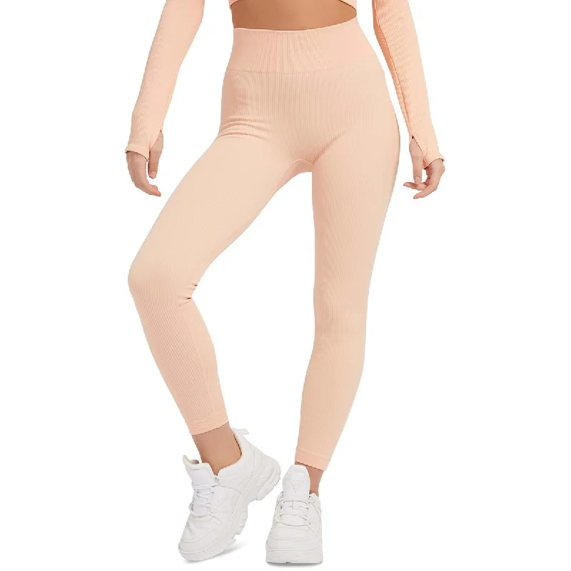 women’s fashion winter pants-Guess Womens Seamless Ribbed Leggings