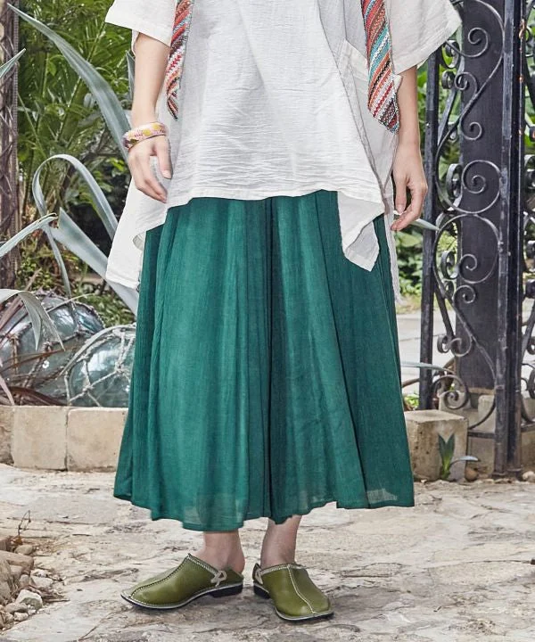 women’s casual knit tops-Rayon Crepe Flare Wide Leg Pants