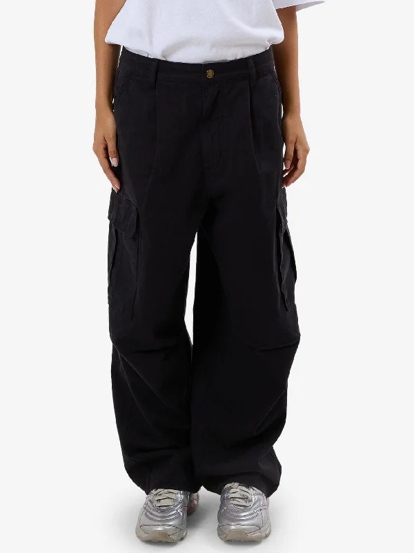 women’s trendy chic blouses-Union Slouch Pant - Black