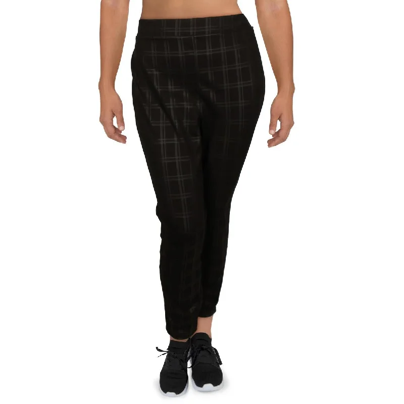 women’s fashion formal pants-Vince Camuto Womens Plus Plaid Pull On Leggings