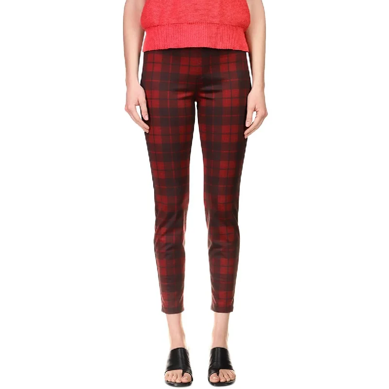 women’s trendy plaid sweaters-Sanctuary Womens Runway Plaid Pull On Leggings