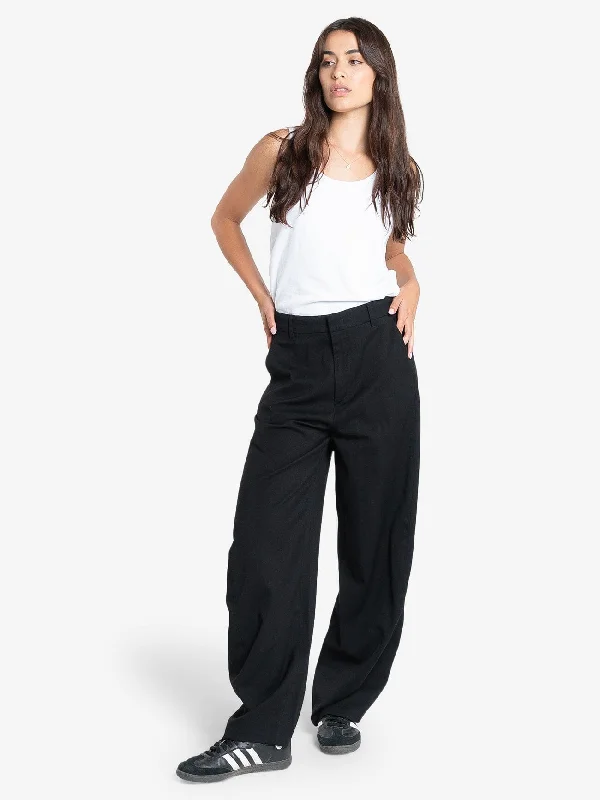 women’s fashion winter pants-Ronnie Trouser - Black