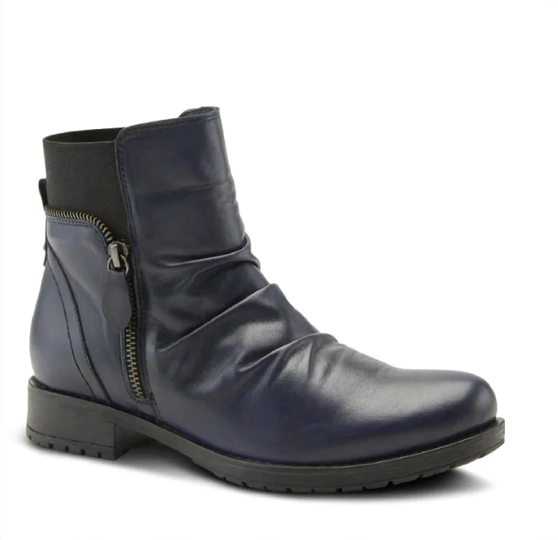 women shoes for comfortable dinner dates-Abel Boot In Navy