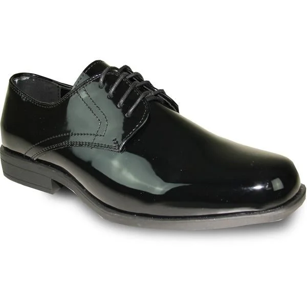 women shoes with sleek, modern accents-JEAN YVES Men Dress Shoe Oxford Formal Tuxedo for Prom & Wedding Shoe Black Patent