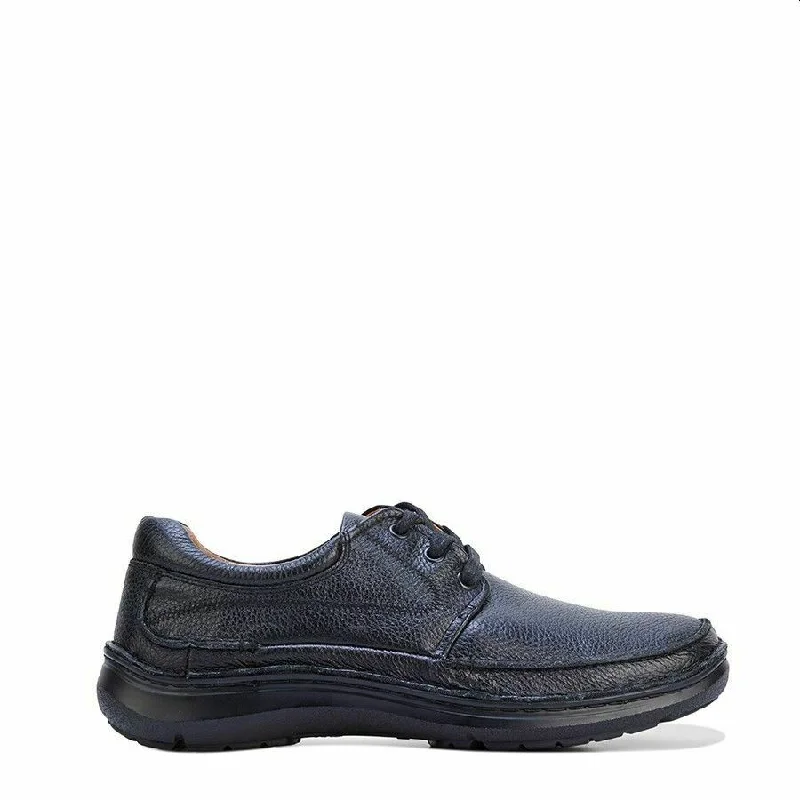 women shoes with comfortable arch support-Hush Puppies Borrow Shoes Lace Up Black Extra Wide Casual Dress Shoes