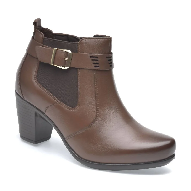 women shoes for stylish weekend looks-Women's Lambskin Boots Britany In Barista Brown