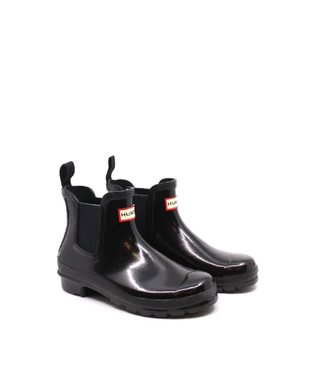 women shoes for chic office wear-Women's Original Chelsea Boot In Black Gloss