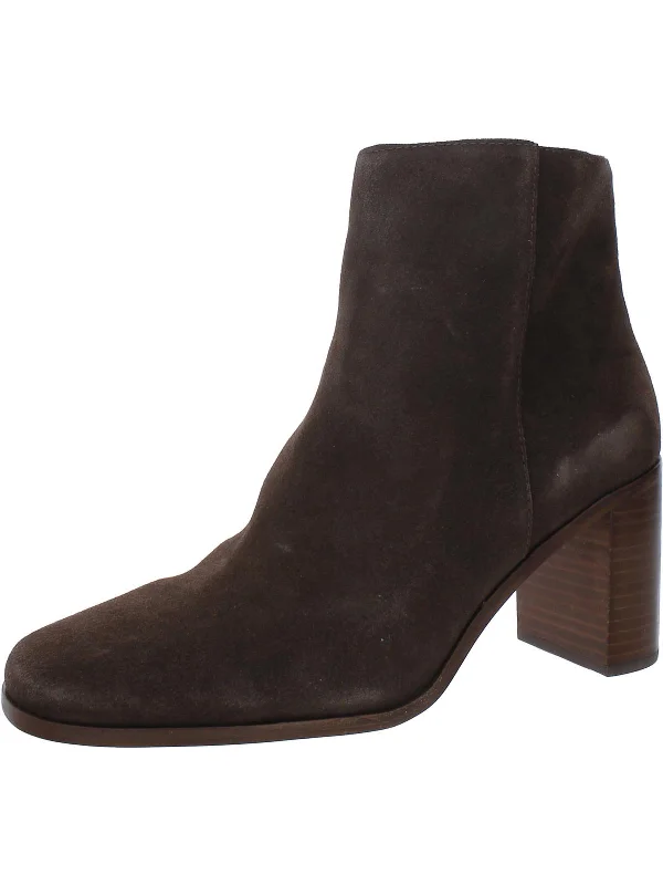 women shoes with bold, unique styles-Womens Suede Booties