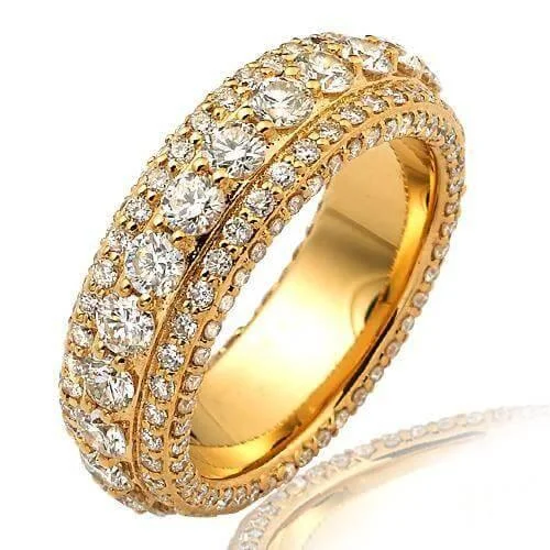 elegant gemstone jewelry for weddings -JDTK- ET2350Y-  3.25CTW DIAMOND ETERNITY BAND