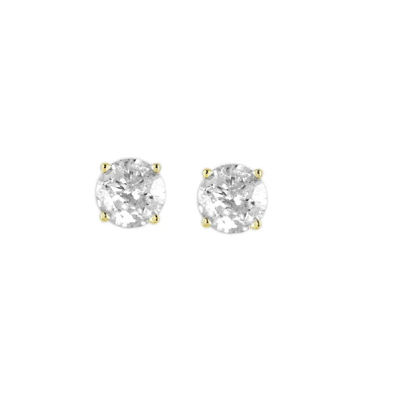 exclusive gemstone engagement rings for women -14K Diamond Stud Earring Yellow gold (1cttw H-I Color, I2 Clarity)