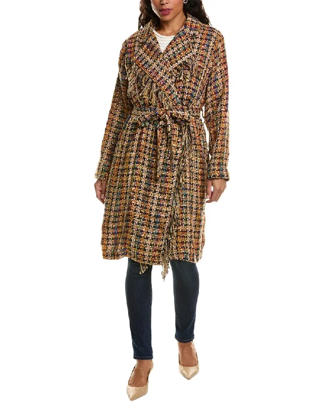 women’s cozy wool skirts for winter-ALLISON Jasmine Tweed Jacket